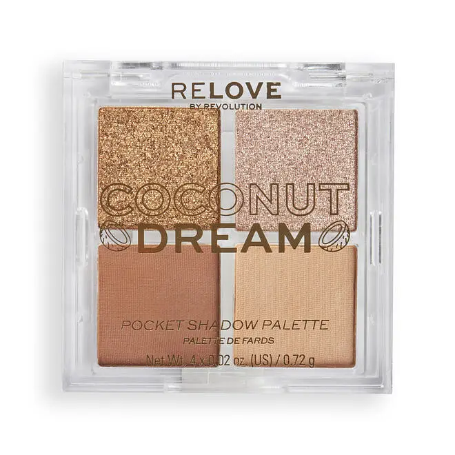 Revolution Beauty Relove Pocket Eyeshadow Palette Coconut Dream