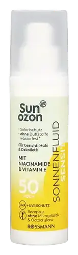 Sunozon Sonnenfluid Sensitiv SPF 50 With Niacinamide And Vitamin E