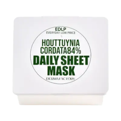 Derma Factory EDLP Houttuynia Cordata 84% Daily Sheet Mask
