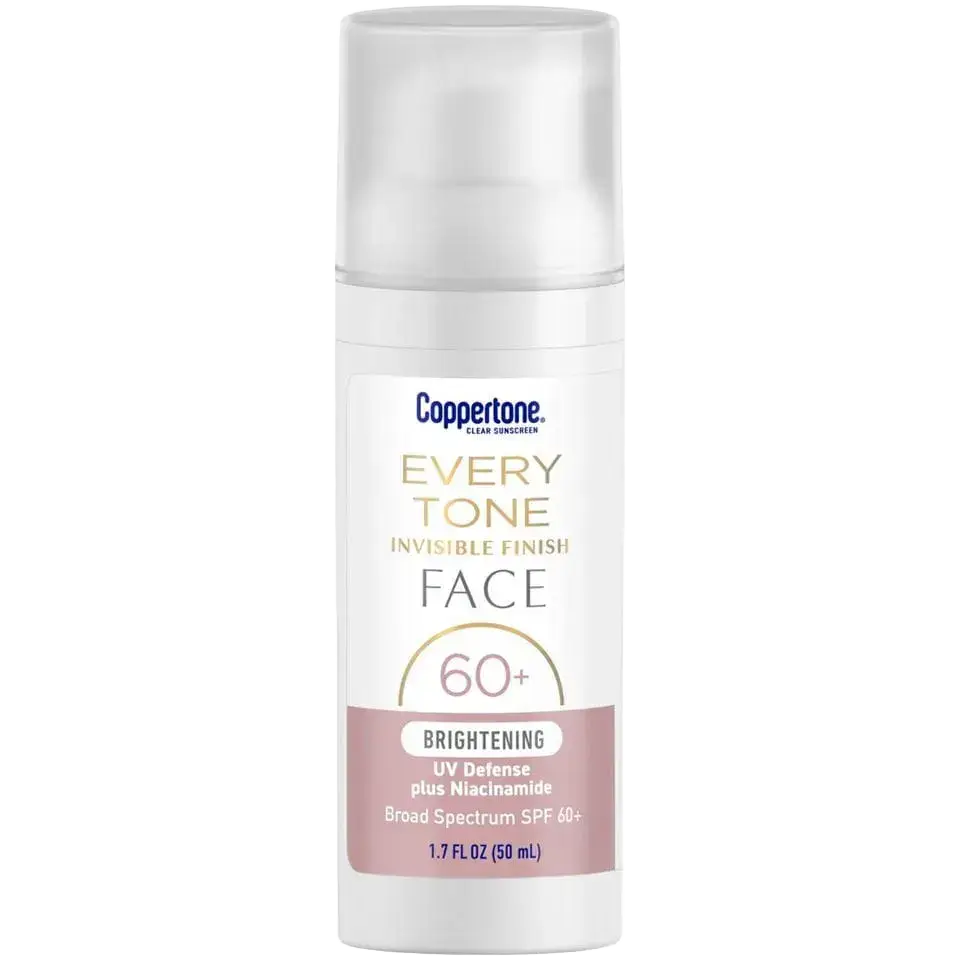 Coppertone Every Tone Invisible Finish Face Sunscreen SPF 60+ Brightening
