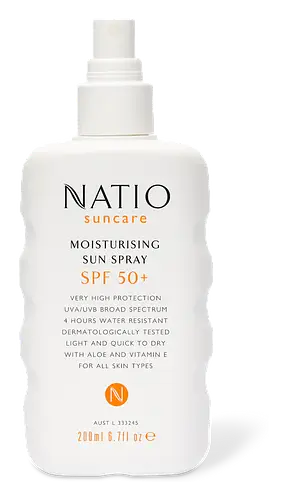Natio Moisturising Sun Spray SPF 50+