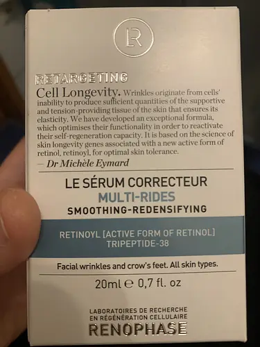 Renophase Le sérum correcteur multi rides smoothing-redensifyinh