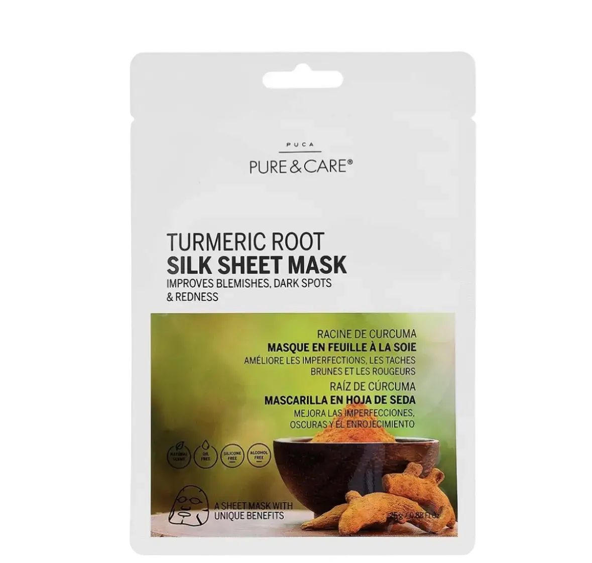 Puca – Pure & Care Silk Sheet Mask Turmeric Root