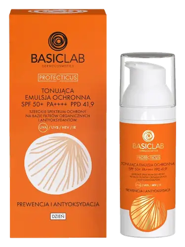 BasicLab Protecticus Tonująca Emulsja Ochronna SPF 50+ PA++++