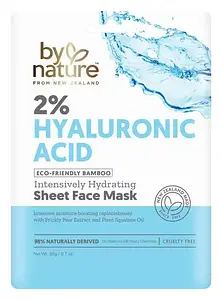 By Nature 2% Hyaluronic Acid Intensively Hydrating Sheet Face Mask