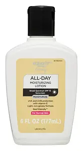 Equate Beauty All Day Moisturizing Sunscreen Lotion for Normal Skin, Broad Spectrum SPF 15