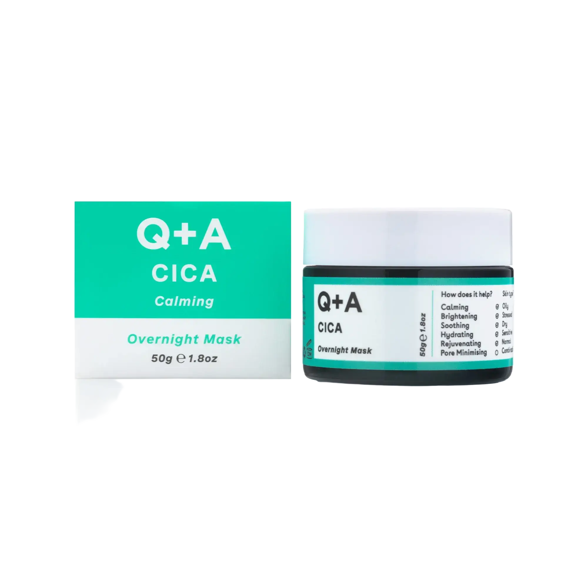 Q + A Cica Overnight Mask