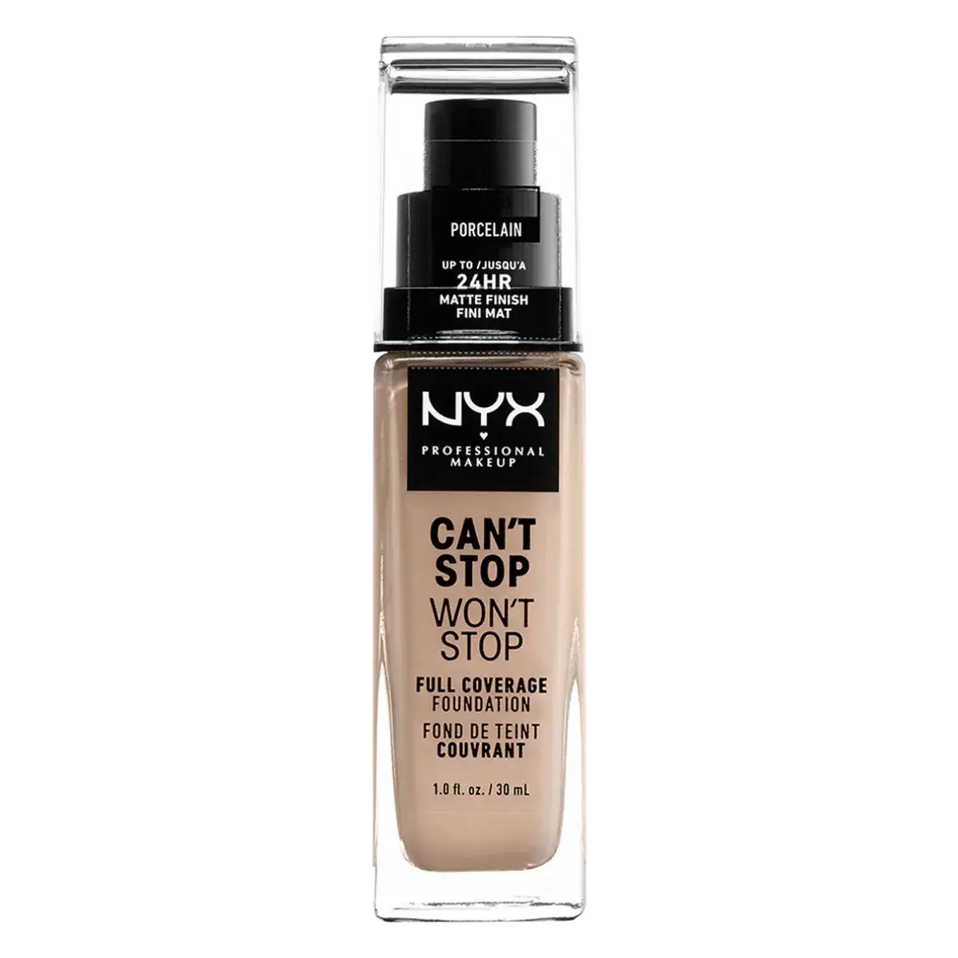 NYX Cosmetics Can't Stop Won't Stop Full Coverage Foundation 03 Porcelain