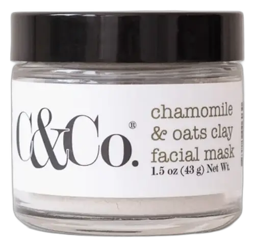 C&Co Handcrafted Skincare Chamomile & Oats Clay Facial Mask