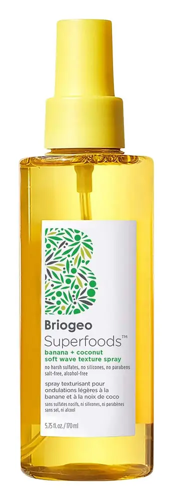BrioGeo Superfoods Banana + Coconut Hydrating Soft Wave Texture Spray
