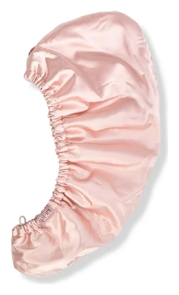 Kitsch Satin-Wrapped Microfiber Hair Towel Blush