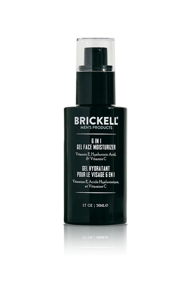 Brickell Men's Products 6 In 1 Gel Face Moisturizer