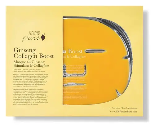 100% Pure Hydrogel Mask Ginseng Collagen Boost