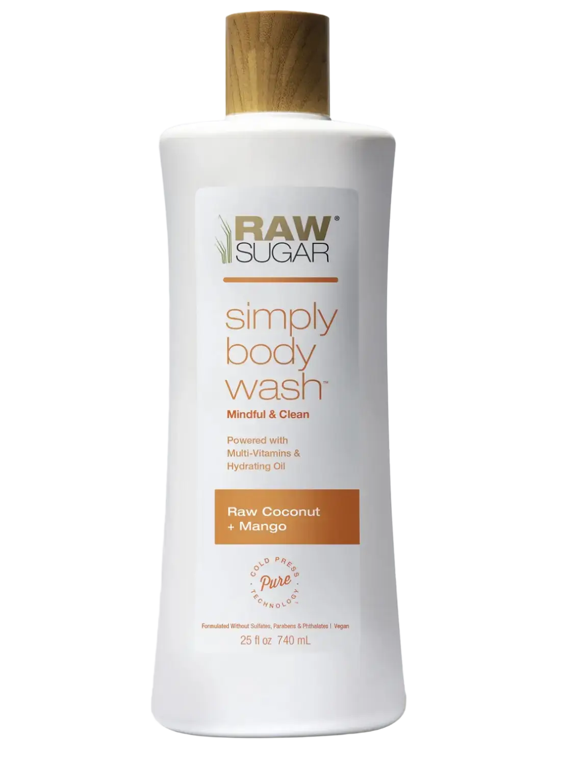Raw Sugar Simply Body Wash Raw Coconut + Mango