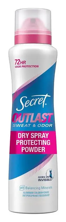 Secret Outlast Dry Spray Antiperspirant Deodorant Protecting Powder