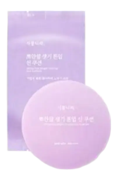 Shingmulnara White Rice Bright Tone Up Sun Cushion SPF 50+ PA++++ 03 Purple Tone-up