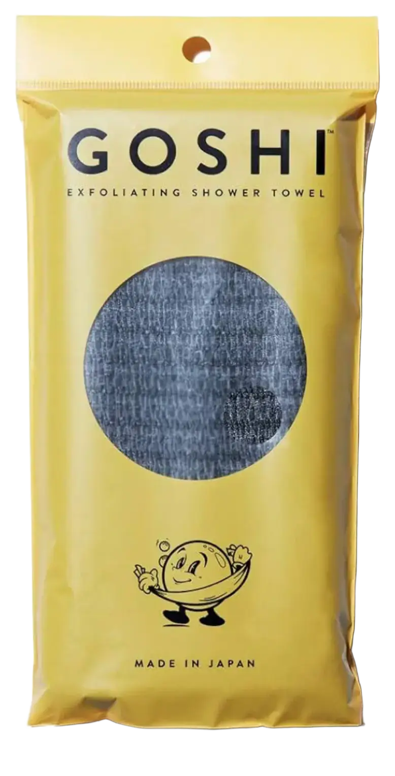 Goshi Exfoliating Shower Towel Gray