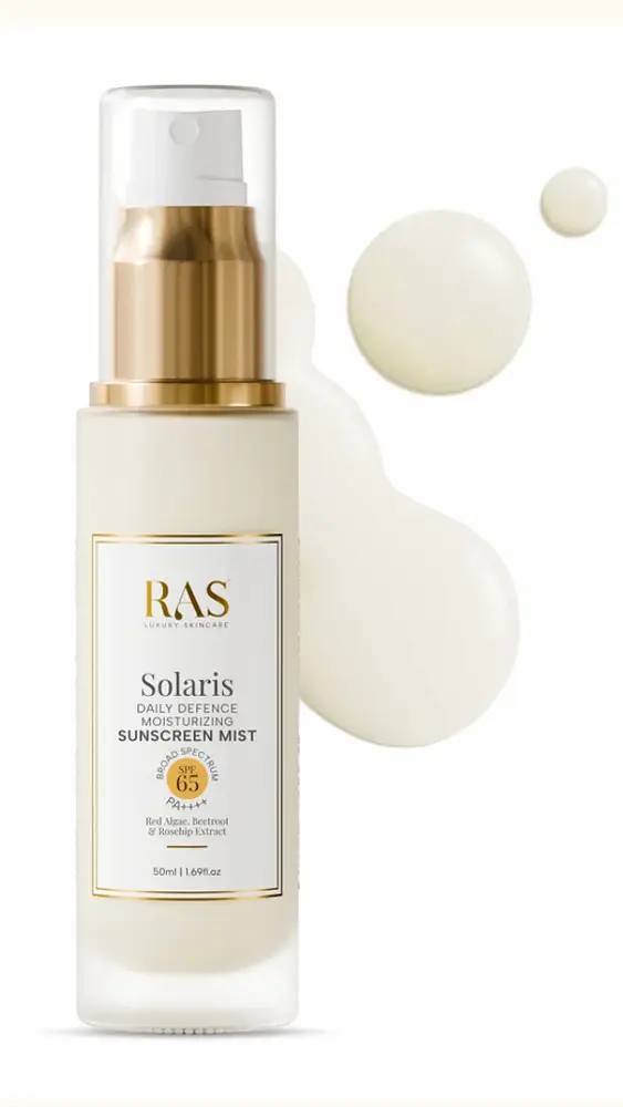 RAS Luxury Oils Solaris Daily Defence Sunscreen Mist SPF 65