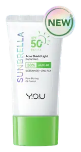 Y.O.U Sunbrella 50% Aloe-B5 Acne Shield Light Sunscreen SPF 50+ PA++++
