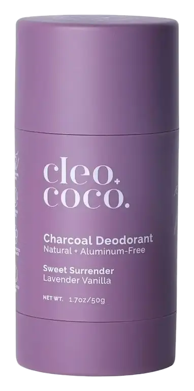 Cleo+Coco Charcoal Deodorant Lavender Vanilla