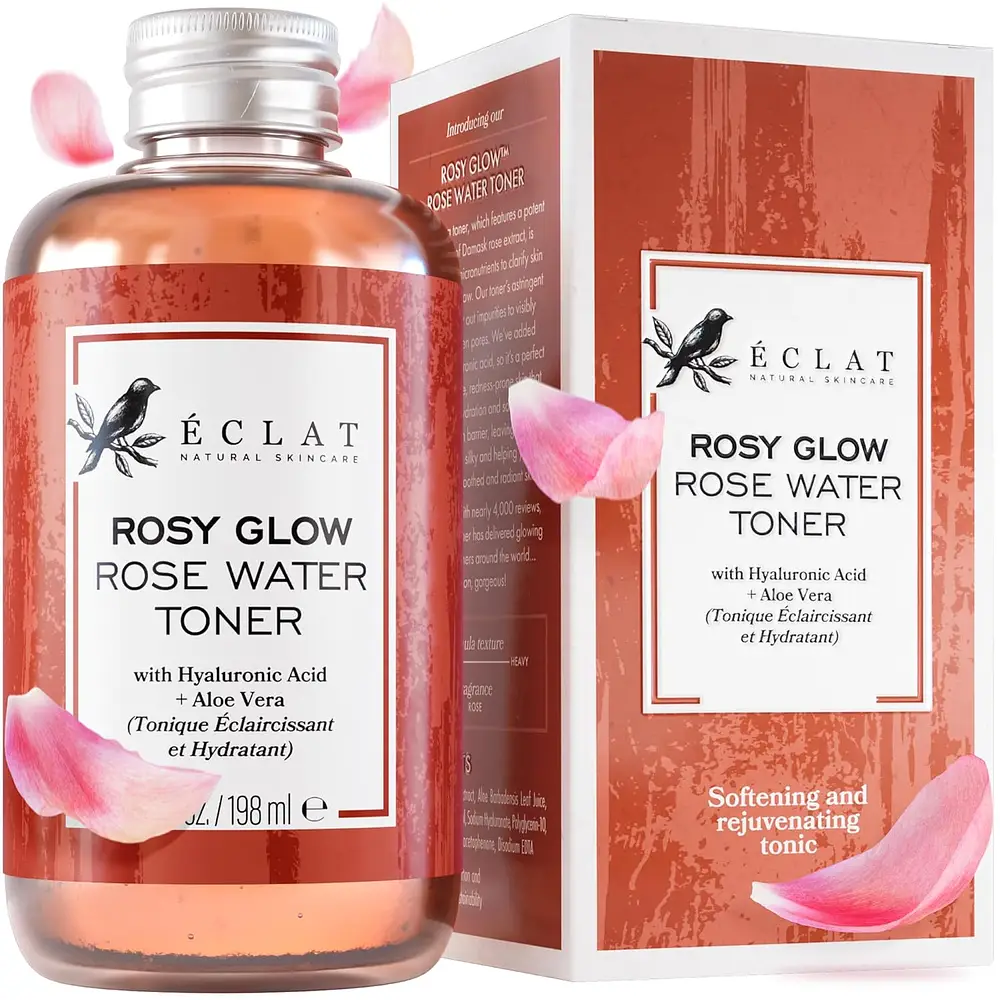 Eclat Natural Skincare Rosy Glow Rose Water Toner