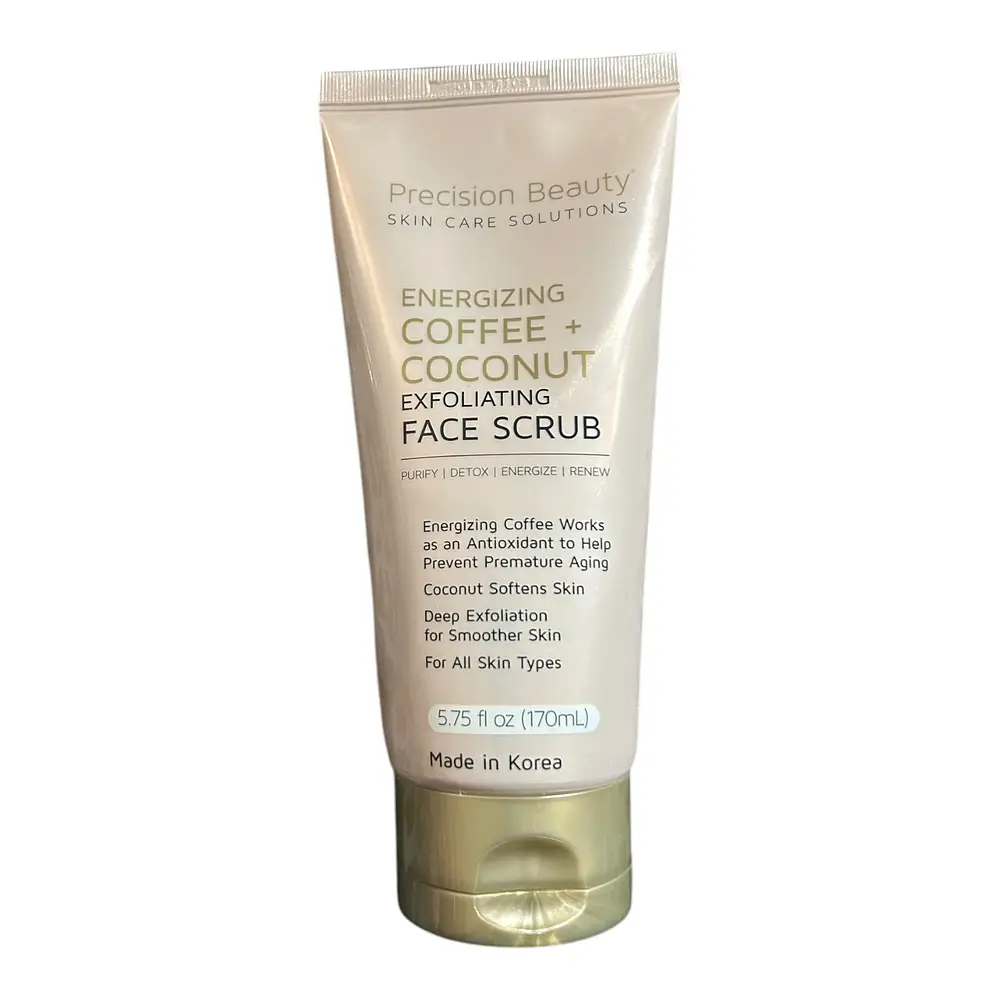 Precision Beauty Energizing Coffee + Coconut Exfoliating Face Scrub
