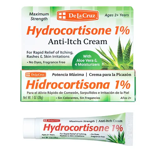 De La Cruz 1% Hydrocortisone Anti-Itch Cream