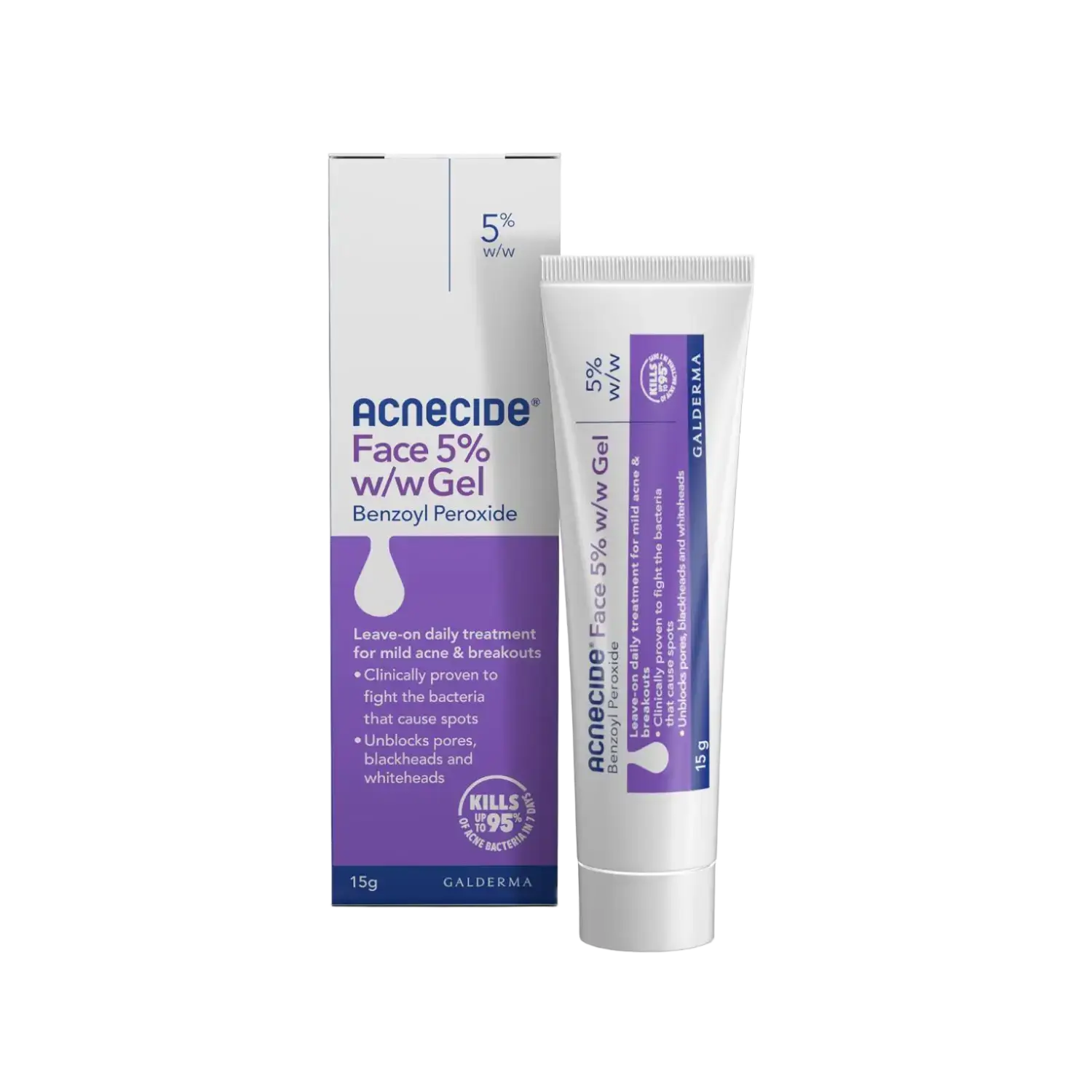 Acnecide Face Gel Spot Treatment With 5% Benzoyl Peroxide