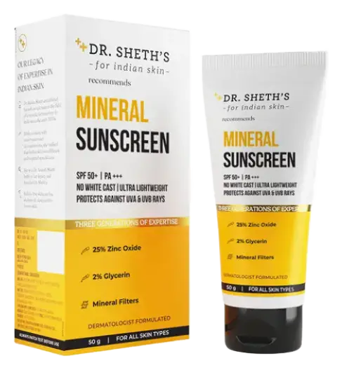 Dr. Sheth's Mineral Sunscreen With SPF 50+ PA+++