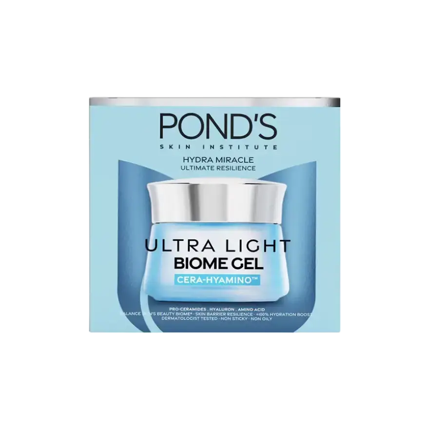 Pond's Hydra Miracle Ultra Light Biome Gel Cera-Hyamino Moisturizer Indonesia & Philippines