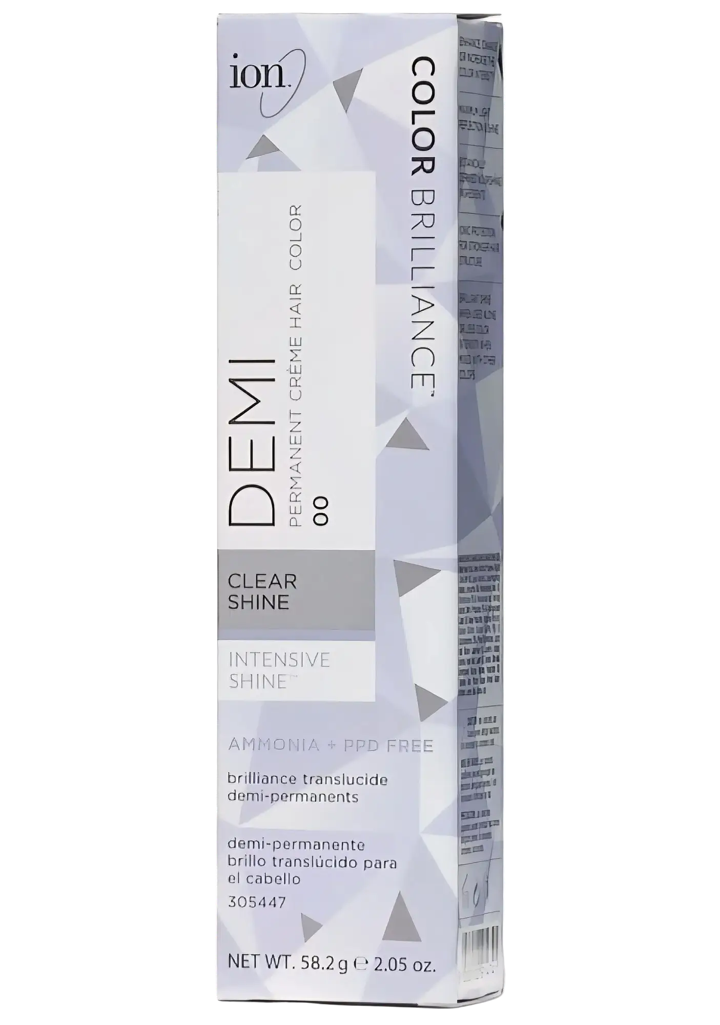 Ion Color Brilliance Intensive Shine Demi Permanent Crème Hair Color 00 Clear