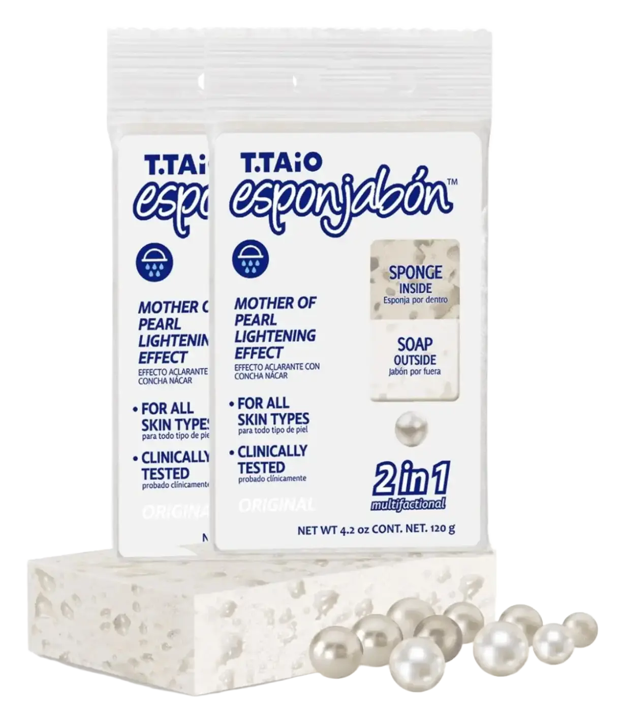 T.Taio Esponjabón Esponjabon Mother Of Pearl Lightening Effect