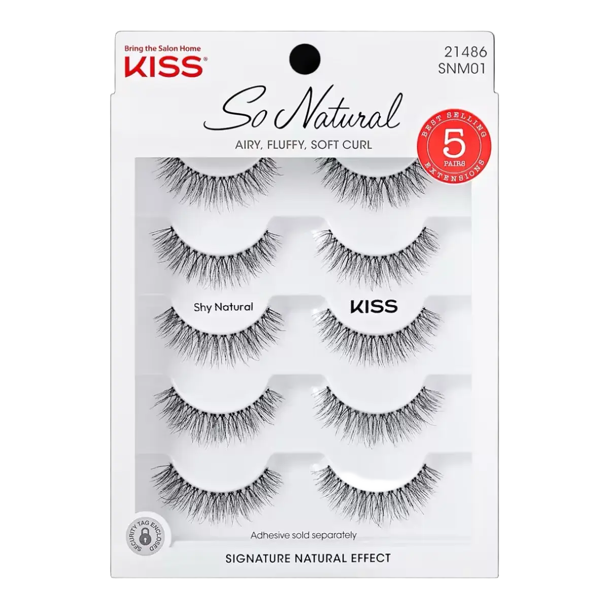 Kiss So Natural False Eyelashes Shy Natural