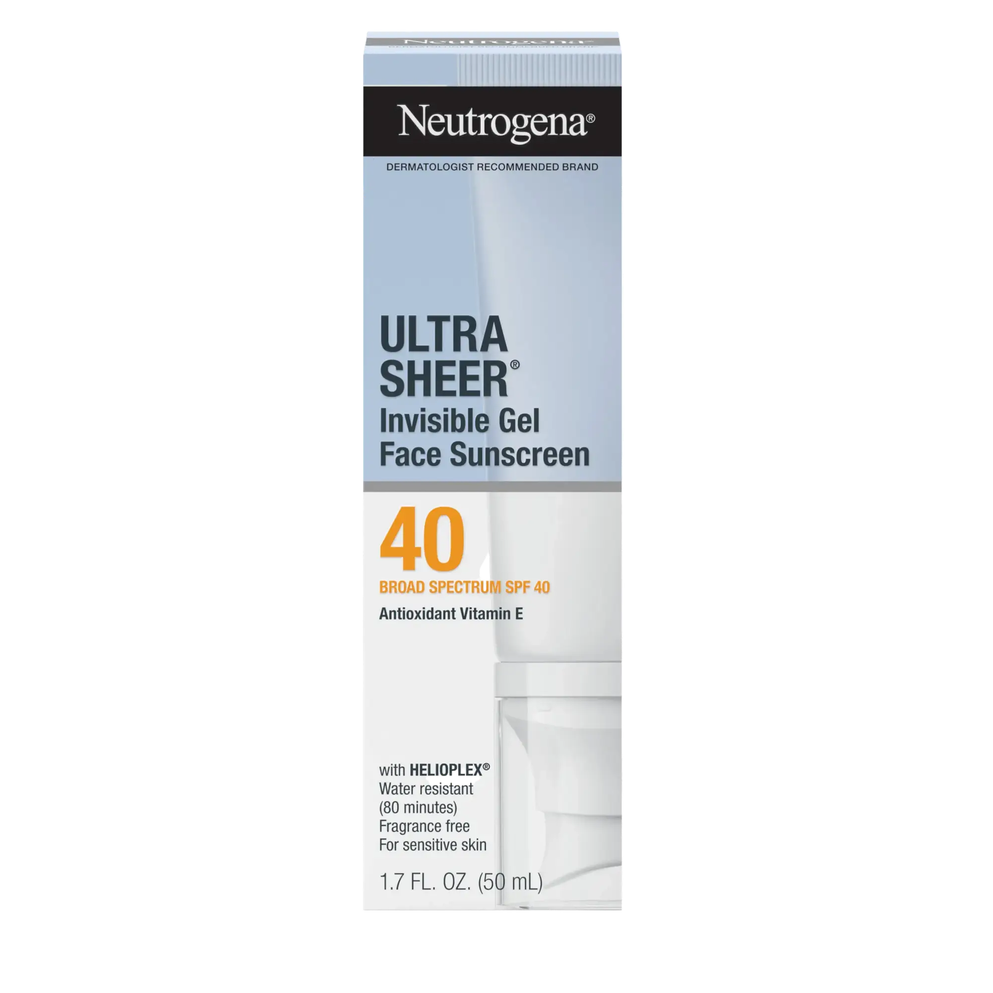 Neutrogena Ultra Sheer Invisible Gel Face Sunscreen SPF 40