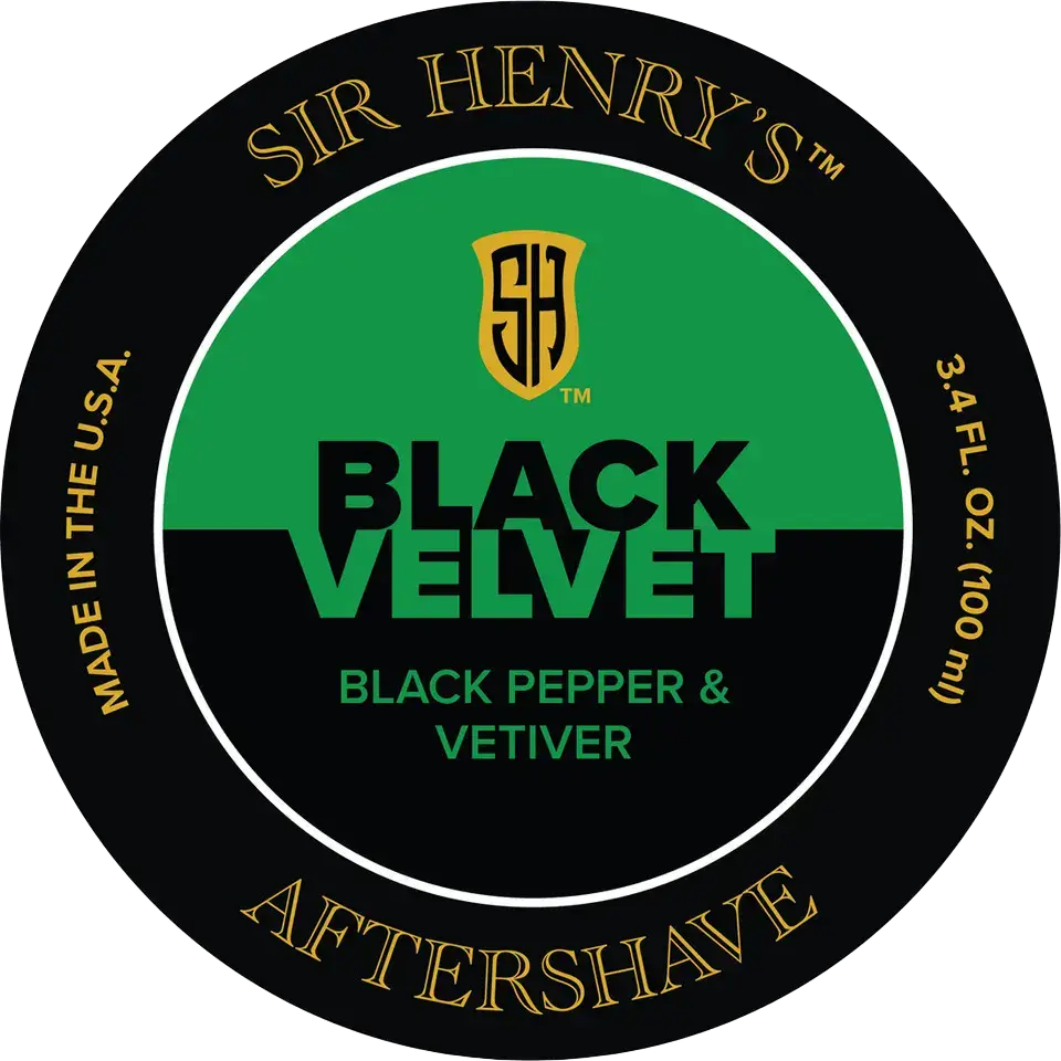 Sir Henry's Aftershave Splash Black Velvet Black Pepper & Vetiver