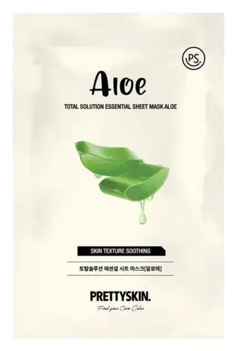 Pretty Skin Total Solution Essential Sheet Mask Aloe