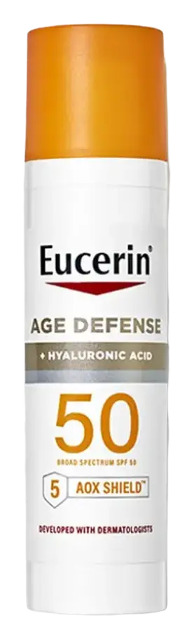 Eucerin Age Defense SPF 50 Face Sunscreen Lotion with Hyaluronic Acid