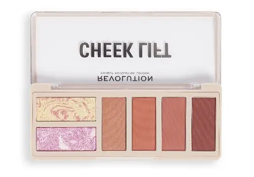 Revolution Beauty Cheek Lift Palette Coral Dreaming Pink Energy