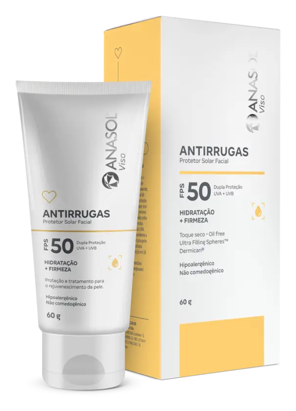 Anasol Viso Protetor Solar Facial Antirrugas FPS 50