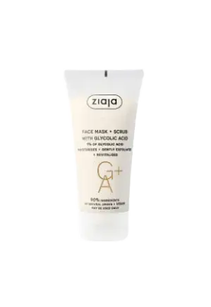 Ziaja Face Mask And Scrub Glycolic Acid