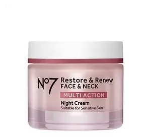 No7 Restore & Renew Face & Neck Multi Action Night Cream Enhanced Formula