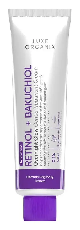 Luxe Organix Retinol+ Bakuchiol Overnight Glow Gentle Treatment Cream