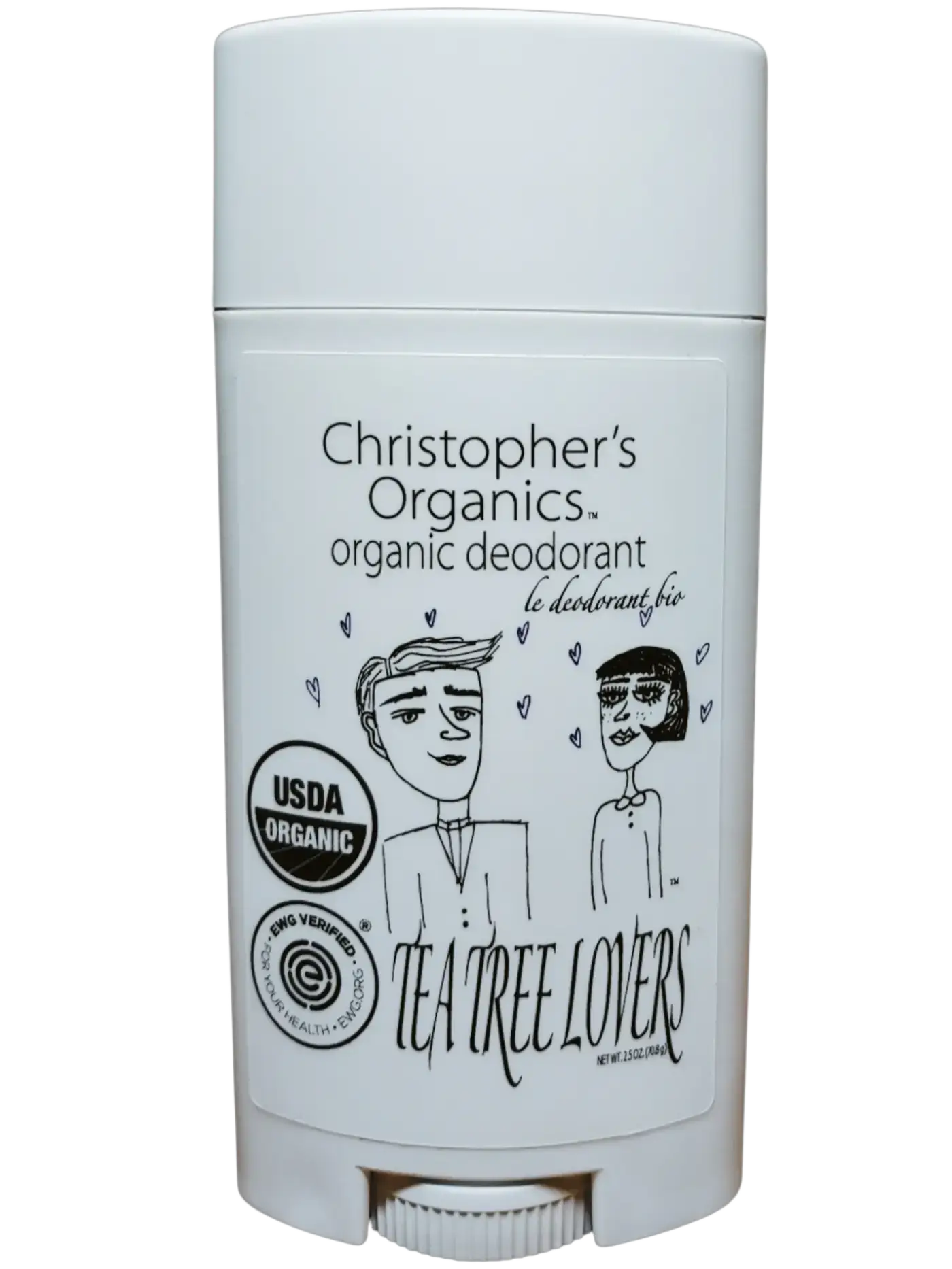 Christopher's Organics Tea Tree Lovers Organic Deodorant