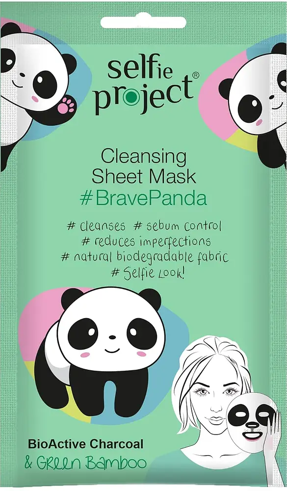 Selfie Project Cleansing Sheet Mask #BravePanda