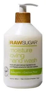Raw Sugar Liquid Hand Soap Avocado + Cactus Pear