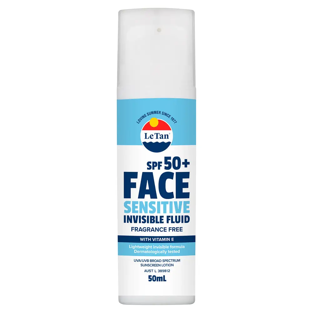 Le Tan SPF50+ Face Sensitive Invisible Fluid Fragrance Free