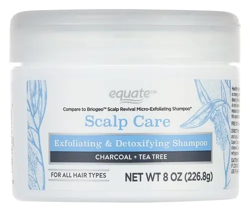 Equate Scalp Care Exfoliating & Detoxifying Daily Shampoo with Charcoal + Tea Tree