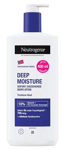 Neutrogena Deep Moisture Fast Absorbing Body Lotion Germany