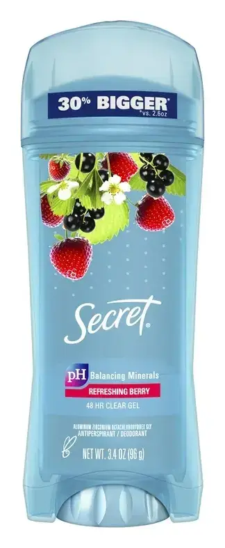 Secret Fresh Clear Gel Antiperspirant Deodorant Refreshing Berry