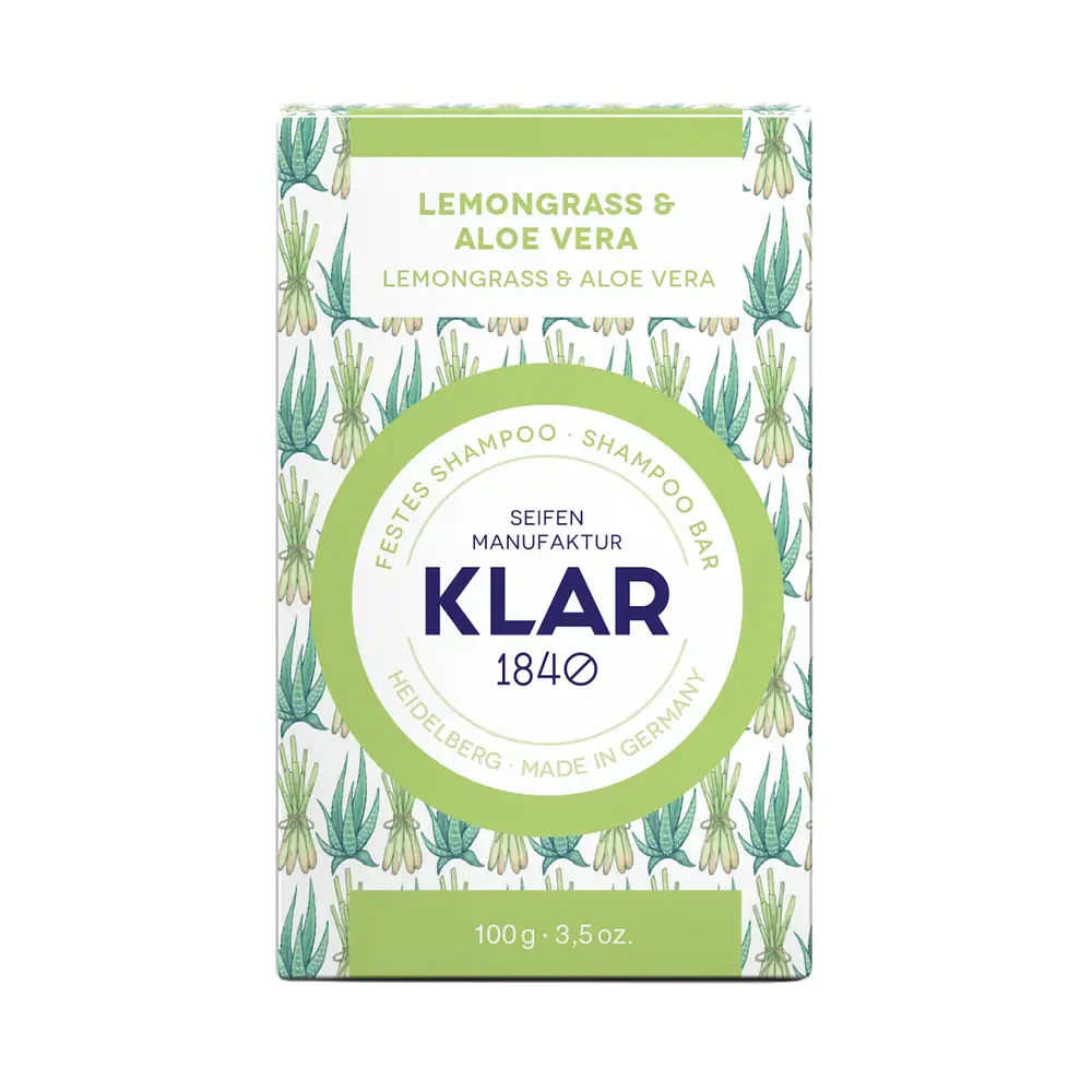 Klar Seifen Lemongrass & Aloe Vera Shampoo Bar